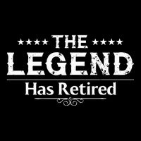 Funny The Legend Has Retired 16 in Basic Backpack