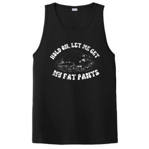 Funny Thanksgiving Let Me Get My Fat Pants Retro TDay  PosiCharge Competitor Tank