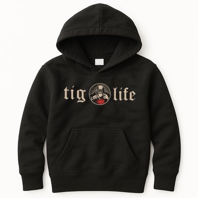 Funny TIG Life Tungsten Inert Gas Welder GTAW Arc Welding Kids Hoodie