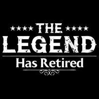 Funny The Legend Has Retired Art Retirement Impact Tech Backpack