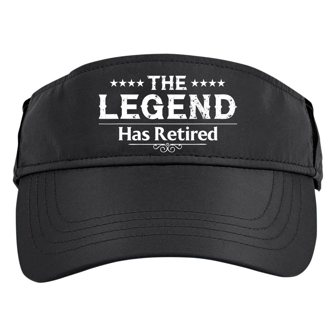 Funny The Legend Has Retired Art Retirement Adult Drive Performance Visor
