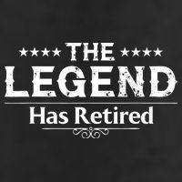 Funny The Legend Has Retired Art Retirement Golf Towel