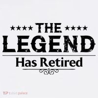 Funny The Legend Has Retired Art Retirement Garment-Dyed Sweatshirt