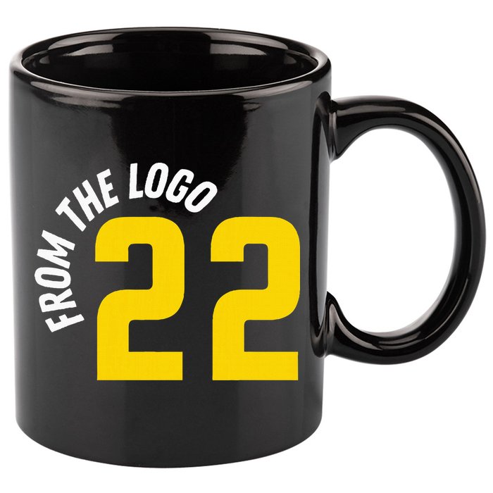 From The Logo Clark 11oz C Handle Ceramic Mug