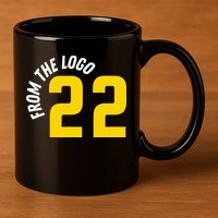 From The Logo Clark 11oz C Handle Ceramic Mug