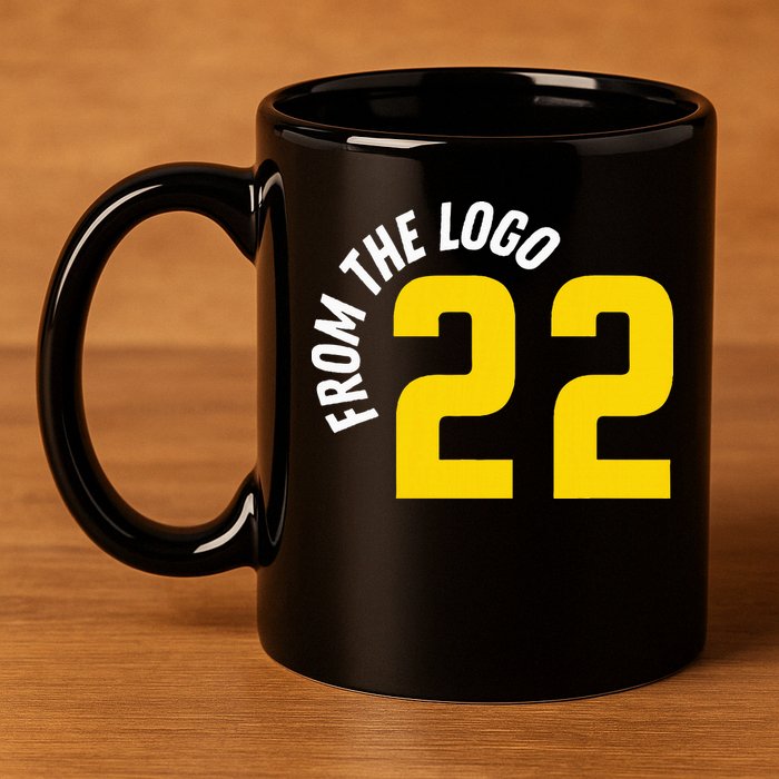 From The Logo Clark 11oz C Handle Ceramic Mug
