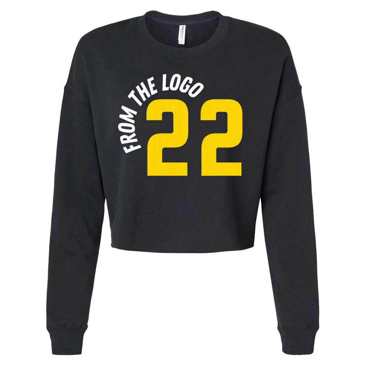 From The Logo Clark Cropped Pullover Crew