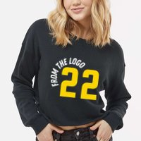 From The Logo Clark Cropped Pullover Crew
