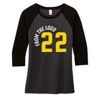 From The Logo Clark Women's Tri-Blend 3/4-Sleeve Raglan Shirt