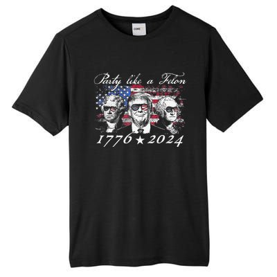 Funny Trumpparty Like A Felon 1776 2024 President Tall Fusion ChromaSoft Performance T-Shirt