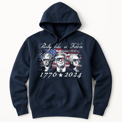 Funny Trumpparty Like A Felon 1776 2024 President Hoodie