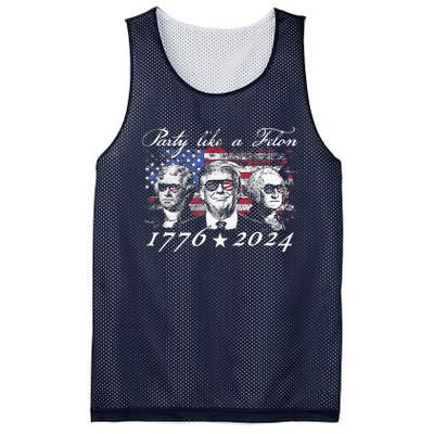 Funny Trumpparty Like A Felon 1776 2024 President Mesh Reversible Basketball Jersey Tank