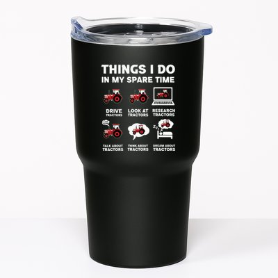 Funny Tractors Lover 6 Things I Do In My Spare Time Tractor Tumbler