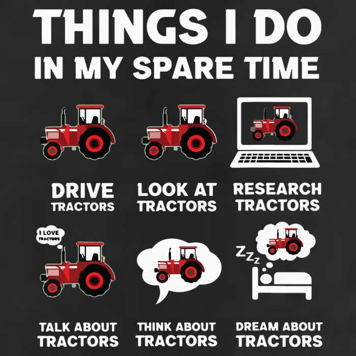 Funny Tractors Lover 6 Things I Do In My Spare Time Tractor Tumbler