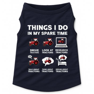 Funny Tractors Lover 6 Things I Do In My Spare Time Tractor Doggie Tank