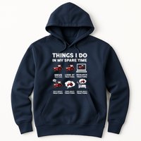 Funny Tractors Lover 6 Things I Do In My Spare Time Tractor Hoodie