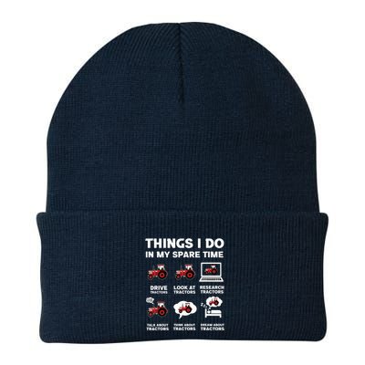 Funny Tractors Lover 6 Things I Do In My Spare Time Tractor Beanie