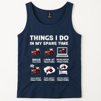 Funny Tractors Lover 6 Things I Do In My Spare Time Tractor Tank Top