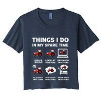 Funny Tractors Lover 6 Things I Do In My Spare Time Tractor Crop Top
