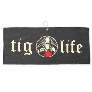 Funny TIG Life Tungsten Inert Gas Welder GTAW Arc Welding Large Microfiber Waffle Golf Towel