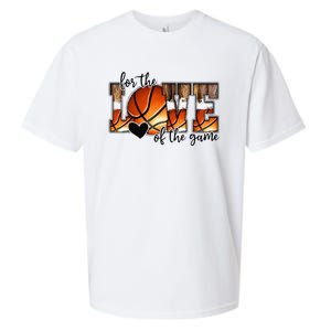 For The Love of The Game Retro Basketball Mom Mothers Day Sueded Cloud Jersey T-Shirt