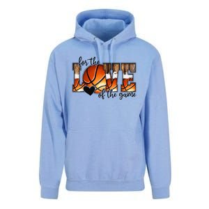 For The Love of The Game Retro Basketball Mom Mothers Day Unisex Surf Hoodie