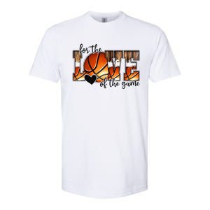 For The Love of The Game Retro Basketball Mom Mothers Day Softstyle CVC T-Shirt