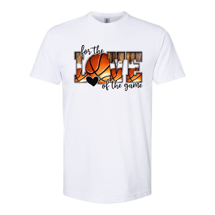 For The Love of The Game Retro Basketball Mom Mothers Day Softstyle CVC T-Shirt