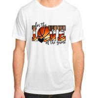 For The Love of The Game Retro Basketball Mom Mothers Day Adult ChromaSoft Performance T-Shirt