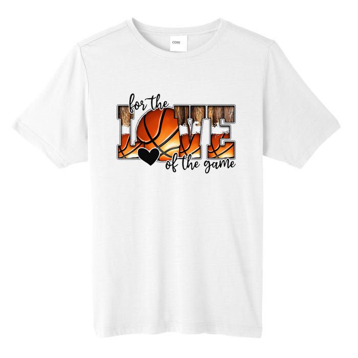 For The Love of The Game Retro Basketball Mom Mothers Day Tall Fusion ChromaSoft Performance T-Shirt