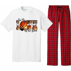 For The Love of The Game Retro Basketball Mom Mothers Day Pajama Set