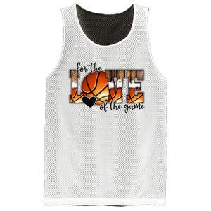 For The Love of The Game Retro Basketball Mom Mothers Day Mesh Reversible Basketball Jersey Tank