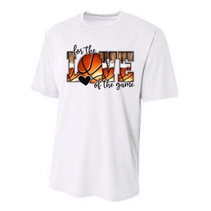 For The Love of The Game Retro Basketball Mom Mothers Day Performance Sprint T-Shirt