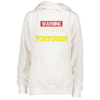 Funny Tortoises Lover Gift Keep Talking About Womens Funnel Neck Pullover Hood