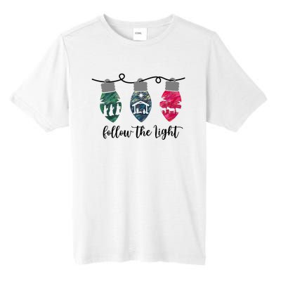 Follow The Light Christ Xmas Light Tall Fusion ChromaSoft Performance T-Shirt