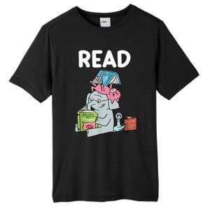 Funny Teacher Library Read Book Club Piggie Elephant Pigeons Tall Fusion ChromaSoft Performance T-Shirt