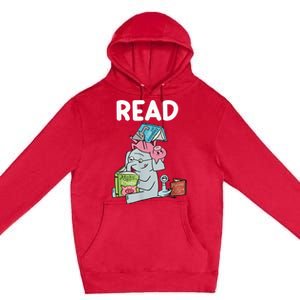 Funny Teacher Library Read Book Club Piggie Elephant Pigeons Premium Pullover Hoodie