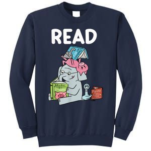 Funny Teacher Library Read Book Club Piggie Elephant Pigeons Sweatshirt