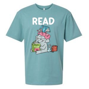 Funny Teacher Library Read Book Club Piggie Elephant Pigeons Sueded Cloud Jersey T-Shirt