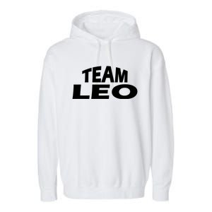 Funny Team Leo Gift Garment-Dyed Fleece Hoodie