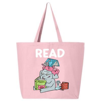 Funny Teacher Library Read Book Club Piggie Elephant Pigeons 25L Jumbo Tote