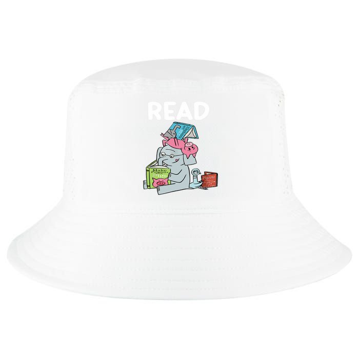Funny Teacher Library Read Book Club Piggie Elephant Pigeons Cool Comfort Performance Bucket Hat