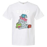 Funny Teacher Library Read Book Club Piggie Elephant Pigeons Garment-Dyed Heavyweight T-Shirt