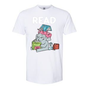 Funny Teacher Library Read Book Club Piggie Elephant Pigeons Softstyle CVC T-Shirt