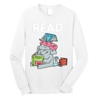 Funny Teacher Library Read Book Club Piggie Elephant Pigeons Long Sleeve Shirt