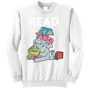 Funny Teacher Library Read Book Club Piggie Elephant Pigeons Sweatshirt