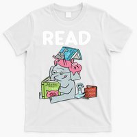 Funny Teacher Library Read Book Club Piggie Elephant Pigeons T-Shirt