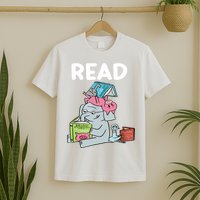 Funny Teacher Library Read Book Club Piggie Elephant Pigeons T-Shirt