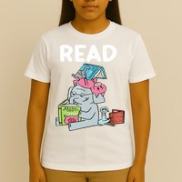 Funny Teacher Library Read Book Club Piggie Elephant Pigeons T-Shirt