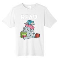 Funny Teacher Library Read Book Club Piggie Elephant Pigeons Tall Fusion ChromaSoft Performance T-Shirt